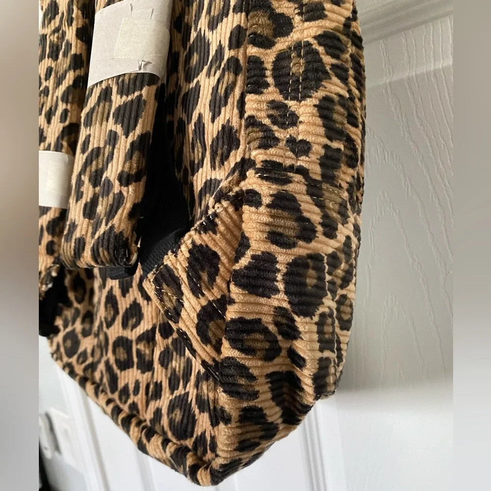 NWT Lucy & Yak Kellie Skater Corduroy Backpack in Leopard Print - Picture 15 of 16